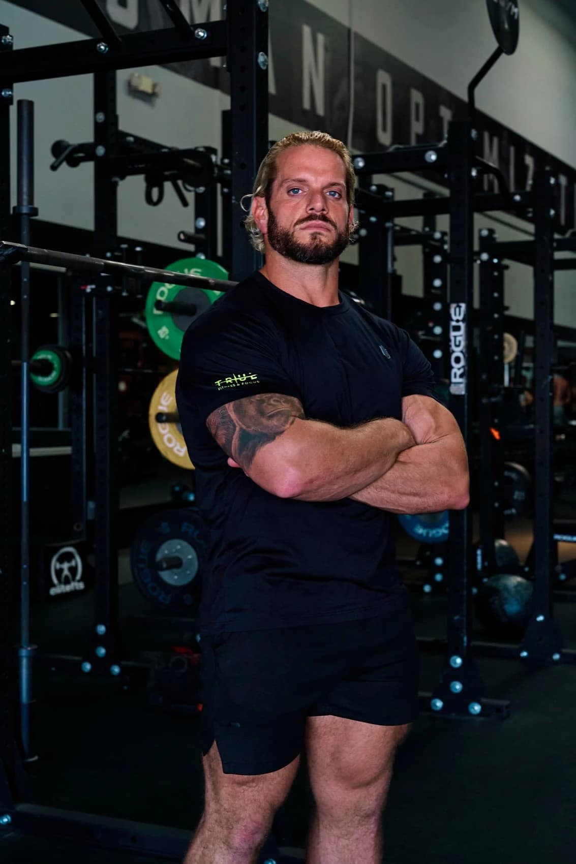 Jarred Curcio at the gym in Austin, Texas